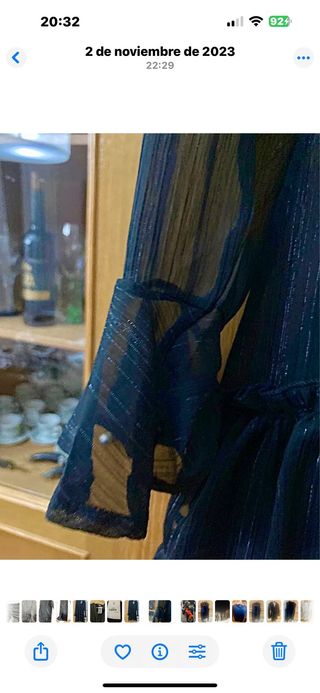 Vestido fiesta corto negro nuevo con etiqueta T-S