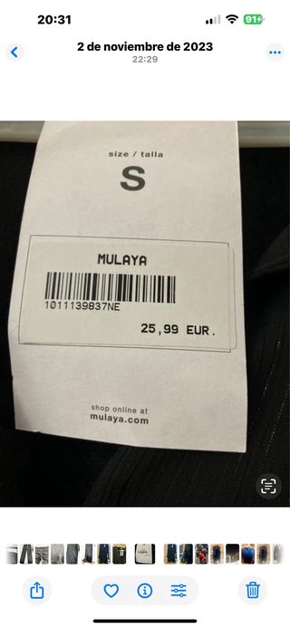 Vestido fiesta corto negro nuevo con etiqueta T-S