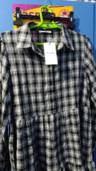 Se vende Vestido easy  Wear cuadros talla L 12€