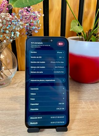 iPhone 15 Pro Max 256GB gris titanium