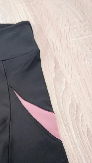 Leggings Oysho Talla S Negro y Rosa