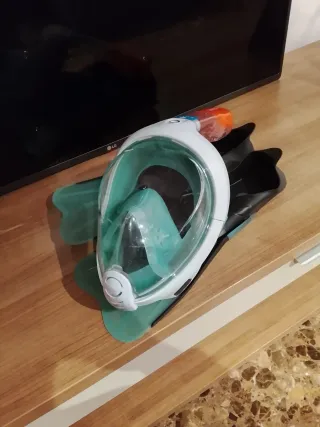 Máscara y aletas snorkel Talla 38/39