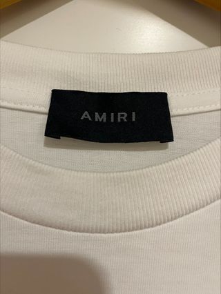 Camiseta Amiri Logo Azul Talla M