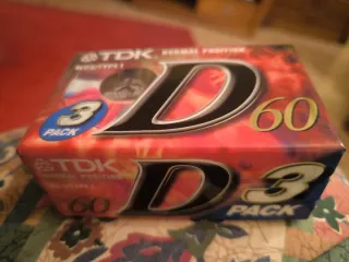 Pack 3 cassettes vírgenes TDK D60
