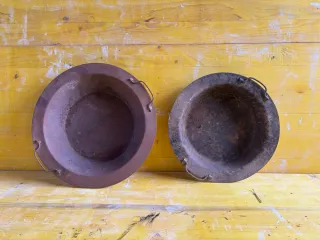 Braseros de hierro antiguos