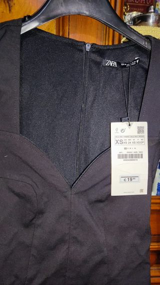 Body Zara manica lunga scollatura quadrata