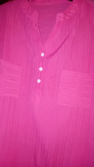 Camisa rosa premamá ,comoda ,fresquita, talla52