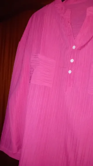 Camisa rosa premamá ,comoda ,fresquita, talla52