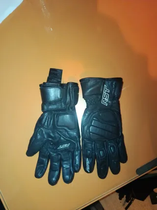 Guantes RST Cuero Protecciones Moto Talla L
