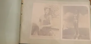 Álbum de fotos antiguo verde