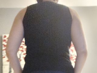 Top Zara Negro Canalé Talla M