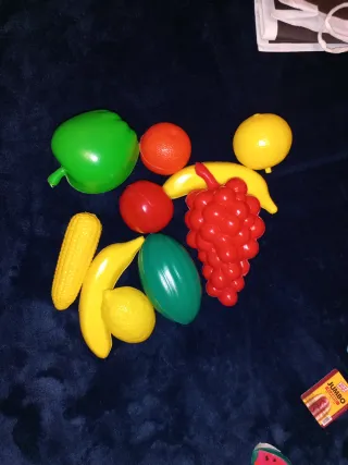 Juego 10 Frutas Plástico Juguete