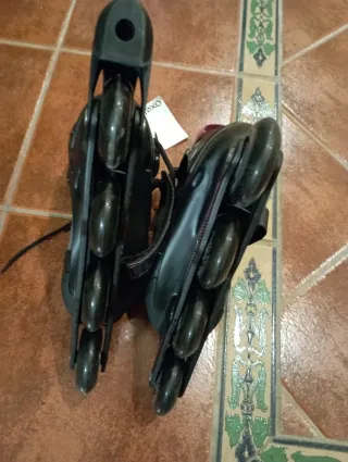 Patines en línea Oxelo negros y rosas