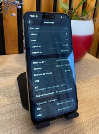 iPhone 15 Pro Max Titanio Gris 256GB