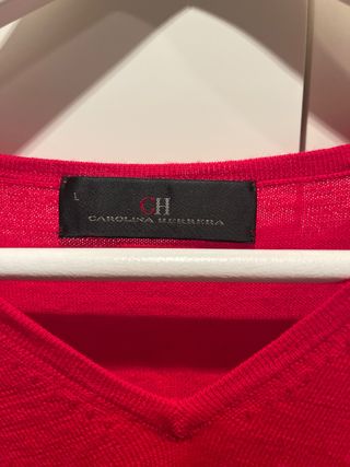 Jersey CH V-Neck Rojo Talla L