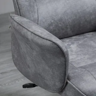 Silla de Oficina Ergonómica Giratoria Gris