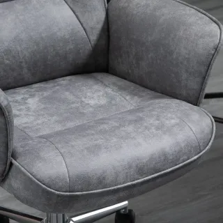 Silla de Oficina Ergonómica Giratoria Gris