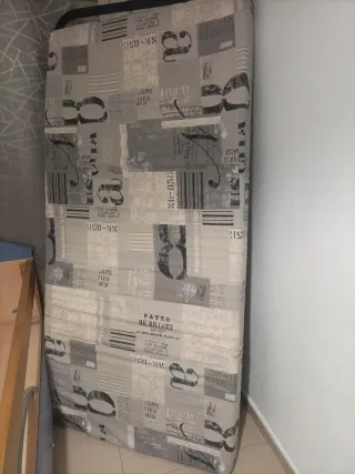 Somier y colchón 90x180 cm
