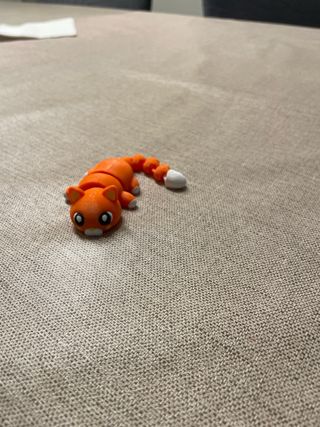 Gato Naranja Impreso 3D Articulable.