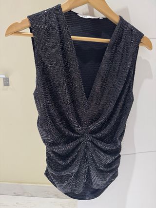 Top fiesta lentejuelas Zara