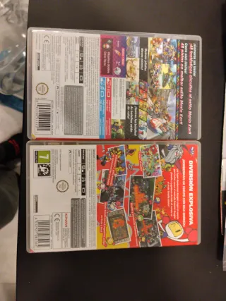 Mario Kart 8 Deluxe y Super Bomberman R Nintendo S