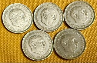 8 Monedas 5 Ptas Estrellas 73 y 75