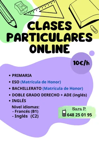 CLASES PARTICULARES ONLINE