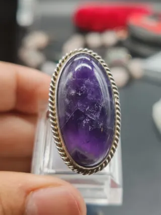 Anello Vintage Argento 925 Ametista