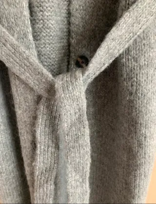 Chaqueta larga Zara gris nueva