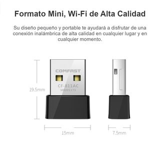 Adaptador USB Wifi 5GHz