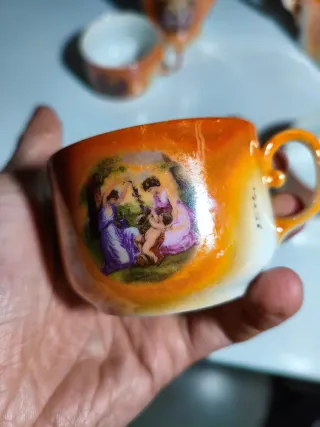 Juego de café de porcelana