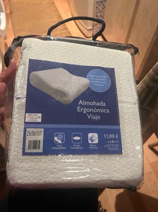 Almohada Ergonómica Viaje 25x30x10