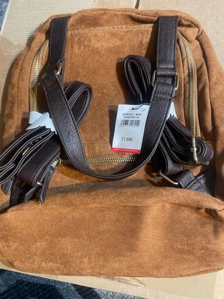 Bolso Misako marrón tachuelas