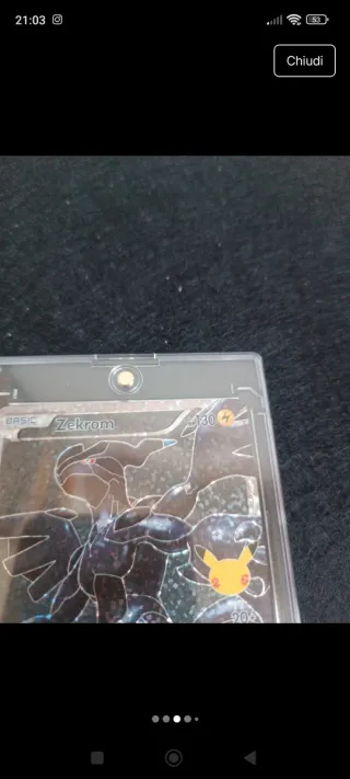 Carta Pokemon Zekrom 25° Anniversario