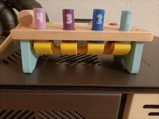 Juego de Martillo Mundo Diver Madera Números