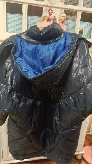 Chaqueta abrigo acolchado azul