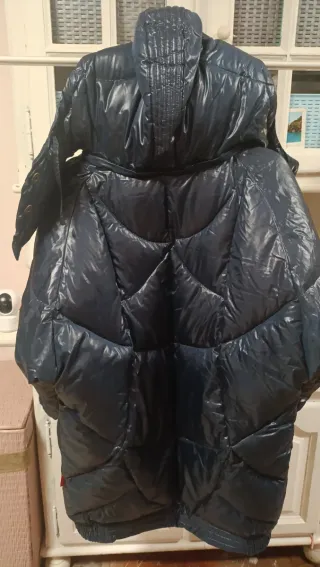 Chaqueta abrigo acolchado azul