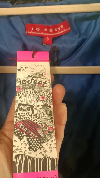 Chaqueta abrigo acolchado azul