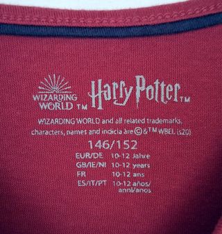 Maglia Harry Potter in cotone taglia 10-12 anni