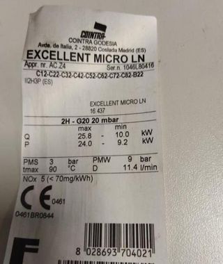 DESPIECE PARA CALDERA COINTRA EXCELLENT MICRO LN