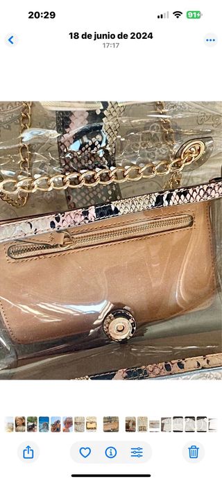 Bolso vinilo y serpiente