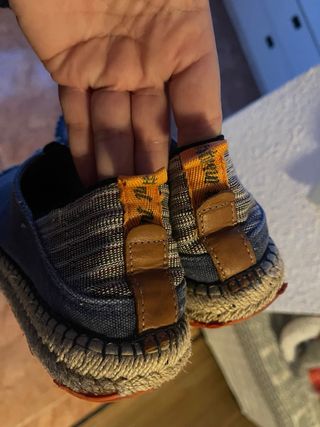 Alpargatas azules talla 39