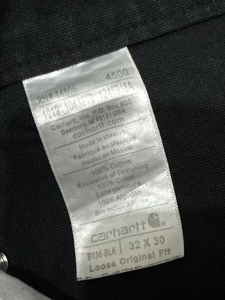 Carhartt WIP Doble Knee Negro Pantalon