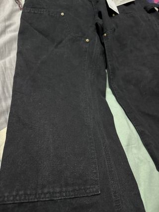 Carhartt WIP Doble Knee Negro Pantalon