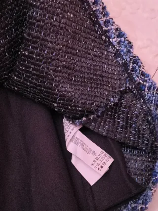 Falda T.13/14 Tweed Azul