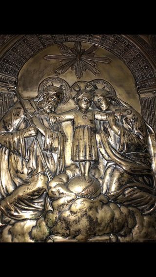 Gran Cuadro Sagrada Familia Plata