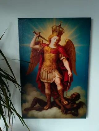 Cuadro San Miguel Arcángel 45x30cm
