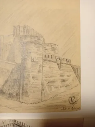 Conjunto de 4 Ilustraciones Antiguas Castillos