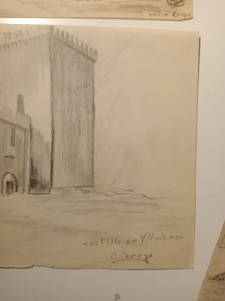 Conjunto de 4 Ilustraciones Antiguas Castillos