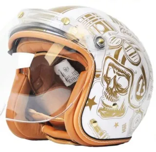 Casco Moto Retro M